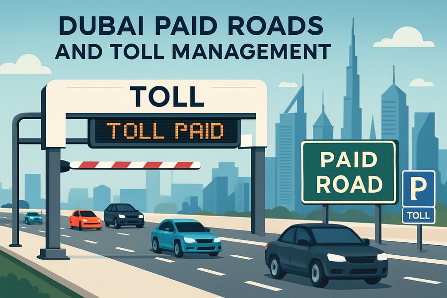 Dubai paid roads and toll management Dubai paid roads and toll management
