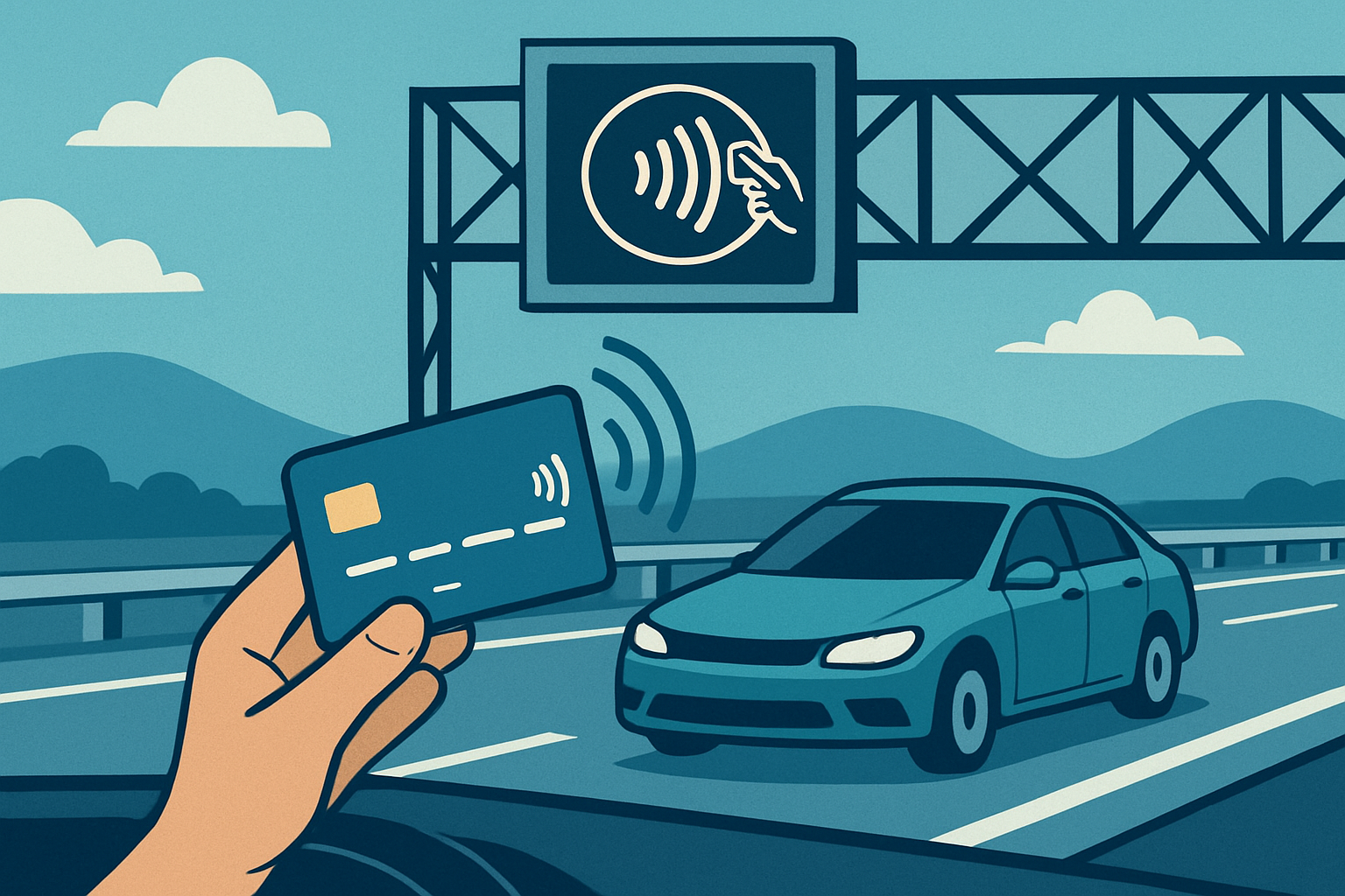 Seamless electronic payment for road usage